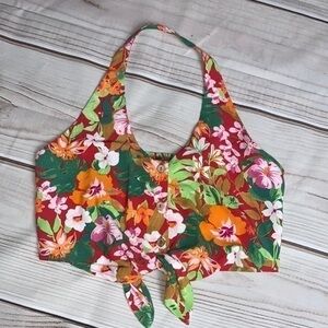 Lily Rose Halter top SMALL. Floral print NWT